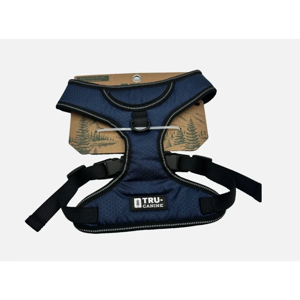 Tru-Canine Designer Step-In No Pull Dual Harness Dark Gray/ Large